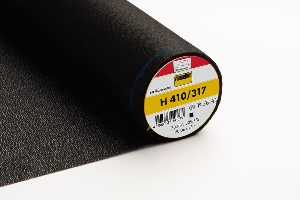 Vlieseline H410 Entoilage Thermocollant Anthracite Souple Renforcé - Maison Klem